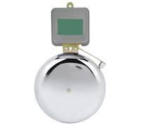 YUMILI Timbre Escolar de Acero Inoxidable, Timbre Escolar Eléctrico, Timbres Potentes, Antichispas Campana Con Anillo de Tiempo Chispas Tipo Timbrede Externo Para Fábricas Escolares, 150 mm CA 220V