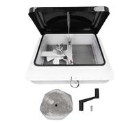 YUMILI Ventilador de ventilación de techo para vehículos recreativos, kit de repuesto reversible de 12 V con marco de polietileno resistente a los rayos UV, fácil de instalar para