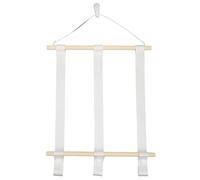 YUMILI Wooden Bow Holder Hair Bow Organizer Premium Oak Polyester Sturdy Durable Simple Style Wall Mounted Display for Baby Headbands Clips Hair Accessories (Type 1)