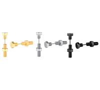 Yumilok 3 pares de pendientes de tornillo para hombres y mujeres pendientes de tornillo de fijación de acero inoxidable