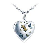 Yumilok-Collar de mujer Luna Planeta Corazón Colgante para fotos Elegante y sofisticado Adecuado para todas las ocasiones