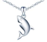 Yumilok-Collar de mujer S925 de plata esterlina Animal de mar Tiburón Delfín Colgante de moda Regalo para los amantes Adecuado para todas las ocasiones