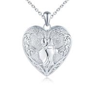 Yumilok Collar, mujer, collar de amor, collar de fotos, collar, mujer, padre e hija 925 sterlin