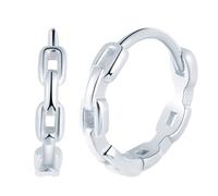 Yumilok Pendientes de chica mujer S925 de plata esterlina de la vendimia de ganchillo en forma de cadena Pendientes hipoalergénico regalo para Navidad Fiesta Novia Amante(Menor tamaño)