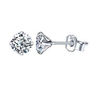 Yumilok-Pendientes para Mujer Niña, en Plata 925, Pendientes de Circonitas de Colores, Regalo de Cumpleaños de Navidad