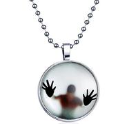 Yumilok Punk Rock - Colgante de aleación para hombre y mujer, luz azul, Metal Resina, No es una piedra preciosa