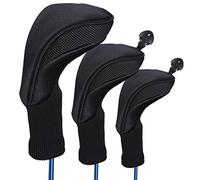 Yumira - Juego de 3 fundas protectoras para cabezas de golf (cuello largo, para golf, para el número 1, 3, 5)
