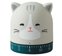 Yumira Temporizador de cocina con forma de gato dulce de plástico ABS, temporizador de cocina de 1 a 60 minutos para cocinar, reuniones, juegos, deberes para estudiantes.