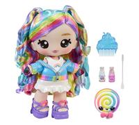 YUMMI LAND Yummiland x Peeps Lip Gloss Doll - Goldie Mallows - Incluye 1 Muñeca con Moda Personalizable y Kit de Brillo de Labios con Color Exclusivo, Aroma y Base Transparente, para Niños +4 Años