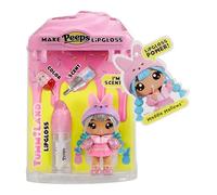 YUMMI LAND x Peeps Lip Gloss Doll - Maddie Mallows - Incluye 1 Muñeca con Moda Personalizable y Kit de Brillo de Labios con Color Exclusivo, Aroma y Base Transparente, para Niños +4 Años