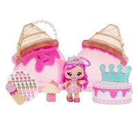 Yummiland Beauty Bag Playset + Lip Gloss Doll - Ice Cream Bag - Includes Bianca Bubblegum Exclusiva, Esmalte + Pegatinas de Uñas, Manicura, Juego de Muñecas, Juego de Cosmética, para Niños 4+ Años