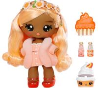 YUMMILAND Large Doll y Num Nom Lipgloss Pet - Piper Peach y Swirlyboo - Muñeca Perfumada con Kit de Brillo de Labios DIY - Adecuado para Niños Mayores de 4 Años