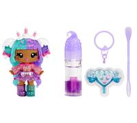 MGA Entertainment Muñeca Yummiland Carly Cakepop Lip Gloss – Cambio de color, brillo DIY y llavero