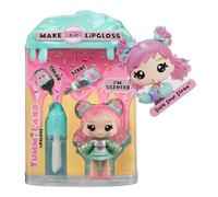 MGA Entertainment Muñeca Yummiland Lip Gloss Susie Sour Straw – Kit DIY brillo de labios, 4+