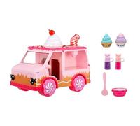 Yummiland Lipgloss Truck - Brillo de Labios Infantil Incluye 2 Num Noms, 2 Kits para Brillo de Labios Con Sabores de Chocolate y Tarta de Cumpleaños, Apto para Niños de +4 Años