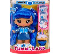 YUMMILAND Large Doll y Num Nom Lipgloss Pet - Rory Blueberry y Goodie - Muñeca Perfumada con Kit de Brillo de Labios DIY - Adecuado para Niños Mayores de 4 Años