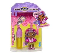 Yummiland x Peeps Lip Gloss Doll - Michelle Mallows - Incluye 1 Muñeca, Brillo de Labios Perfumado DIY, Moda Desmontable y Llavero, Adecuada para Niños Mayores de 4 Años