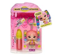 Yummiland x Peeps Lip Gloss Doll - Molly Mallows - Incluye 1 Muñeca, Brillo de Labios Perfumado DIY, Moda Desmontable y Llavero, Adecuada para Niños Mayores de 4 Años