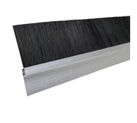 Yummsion Cepillo de Tira de aleación de Aluminio Industrial,Burlete Cepillo Puerta Garaje,Junta de Cepillo de Aluminio,Cepillo de Sellado de Aluminio,Antipolvo,para El Hogar