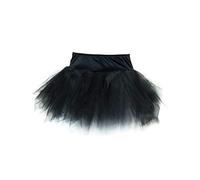 Yummy Bee Falda Tutú Vestido Fantasía Estilo Despedida de Soltera Burlesque Disfraz Talla Grande 34-56 (Negro, 46)