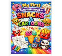 Yummy Fun Coloring Book for Kids: Cute Snacks & Cartoon Treats to Color - A Fun Activity Book for Ages 3-6