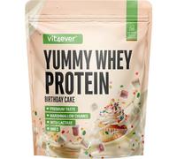 Yummy Whey Proteína de Suero - Polvo 908 g - Birthday Cake con Marshmallows - Hasta 22 g de Proteínas por Porción - Para Desarrollo & Mantenimiento Muscular - Batido Proteico Premium con Lactasa