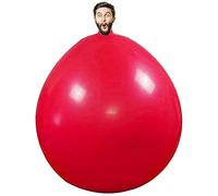 Yumoo Globo de látex redondo gigante para fiesta de cumpleaños, inflable, decoración de aire, globo de huevo humano para juego divertido