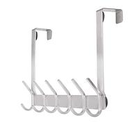 Yumore - Percha de acero inoxidable resistente para abrigos, batas, sombreros, toallas, colgador de toallas, fácil de instalar, ganchos de baño para ahorrar espacio.