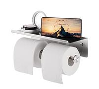 YUMORE - Portarrollos de Papel higiénico Sus 304 de Acero Inoxidable para baño, Cocina, Acabado Cepillado