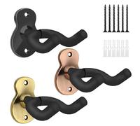 Yumzeco 3 Piezas Soporte De Pared Guitarra Ukelele Colgadores De Pared Para Guitarra Montaje En Pared Gancho Para Ukelele Acústico Eléctrico Bajo Clásico Mandolinas Para Violín