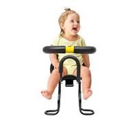 yunaoii Asiento de seguridad infantil ajustable para bicicleta, asiento infantil con reposapiés amortiguador, asiento delantero desmontable para bicicleta, carga máxima de 35 kg, apto para niños de 1