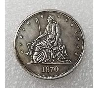 YunBest 1870 Dólares Morgan Monedas de un dólar - Viejo Gran Moneda Americana-Moneda Conmemorativa No Circulada de Estados Unidos-Gran Descubre la Historia de las Monedas BestShop