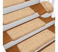 YunCangg 15 alfombrillas antideslizantes para escalones, 65 x 21 x 4 cm, autoadhesivas, protección para escaleras de madera, escaleras interiores, escaleras de caracol, niños y mascotas