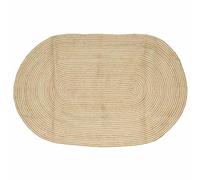 YunCangg Alfombra de yute natural en color blanco, 205 x 305 cm, hecha a mano, para salón, dormitorio, pasillo, con base antideslizante y suelo lavable en estilo bohemio moderno