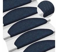 YunCangg Alfombrillas autoadhesivas para escalones, 10 unidades, color azul marino, 65 x 21 x 4 cm, antideslizantes, para escaleras de madera, escaleras de caracol, interiores, resistentes a los