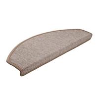YunCangg Alfombrillas para escalones, 30 unidades, 65 x 24 x 4 cm, color marrón claro, antideslizantes, autoadhesivas, protección para escaleras de madera, escaleras de caracol e interiores