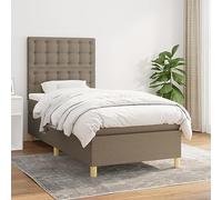 YunCangg Cama con somier con colchón y cabecero ajustable de 90 x 190 cm, funda de tela duradera, transpirable, cómoda para dormir y noches relajantes en el dormitorio