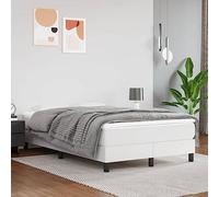 YunCangg Colchón de muelles ensacados medianos de 120 x 200 x 20 cm, piel sintética blanca con núcleo de espuma fría y funda transpirable, para cama individual, habitación de invitados, con apoyo