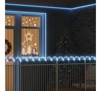 YunCangg Cuerda de luz con 1200 ledes, color blanco frío, 50 m, de PVC flexible con mando a distancia para interior y exterior, versátil, iluminación navideña, jardín, terraza, decoración de ventanas