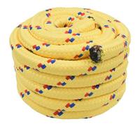 YunCangg Cuerda de polipropileno amarilla de 6 mm 10 m, resistente a la intemperie y a los rayos UV, para barco, camping, jardín y taller, versátil para seguridad, nudos, amarres y transporte