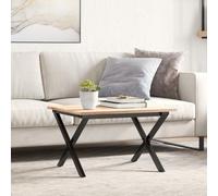 YunCangg Estructura de mesa de café en forma de X de acero con recubrimiento en polvo, 50 x 40 x 38 cm, estable estructura de mesa con placas de montaje para mesa de café, pie de muebles, pie de