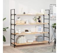 YunCangg Juego de 2 estantes flotantes, 120 x 40 x 2 cm, madera maciza de acacia sin tratar, estantes de pared para salón, dormitorio, estantes colgantes rústicos