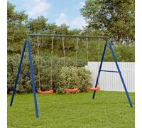 YunCangg Juego de columpio con 3 asientos mecedoras, estructura de acero lacado, 273,5 x 185 x 185 cm, soporta hasta 150 kg, juguete de jardín para niños de 3 a 10 años, parque infantil al aire libre