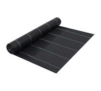 YunCangg Lámina para malas hierbas (polipropileno, 2 x 100 m, 60 g/m², resistente a los rayos UV, con rayas verdes, para bancal, terraza, jardín de rocas, drenaje, césped, camino de grava)