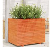 YunCangg Macetero de madera de pino maciza, 90 x 60 x 72 cm, con drenaje y orificio de drenaje, ideal para jardín, balcón, terraza, interior, exterior, plantas y hierbas