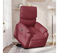 YunCangg Sillón de relax con ayuda para levantarse de tela, ajustable con función reclinable, acolchado ergonómico, marco de madera y metal, bolsillo lateral, cómodo para salón, rincón de lectura