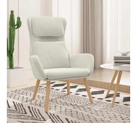 YunCangg Sillón de relax de terciopelo blanco crema con marco de metal, patas de madera de caucho, 70 x 77 x 98 cm, acolchado ergonómico, con reposabrazos para salón, rincón de lectura y confort