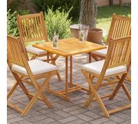 YunCangg Tablero de madera maciza de teca 70 × 70 × 2,5 cm, finamente lijado, duradero y resistente a la intemperie, ideal para mesa de salón, mesa de café, muebles de apartamento, versátil combinable