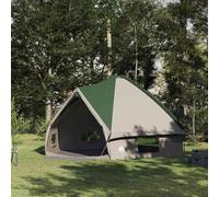 YunCangg Teepee - Tienda de campaña para 10 personas, color verde y blanco, 567 x 470 x 242 cm, poliéster, impermeable, transpirable, con bolsa de transporte, para camping, exterior, festival