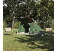 YunCangg Tienda de campaña verde de tafetán, 223 x 163 x 130 cm, con puerto electrónico, ventana y gancho para colgar, resistente al viento, impermeable, ligera y transpirable para exteriores, camping